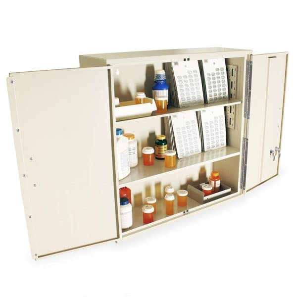 Harloff Large Double Door Narcotics Cabinet | NC30D30-BK2 - Image 3