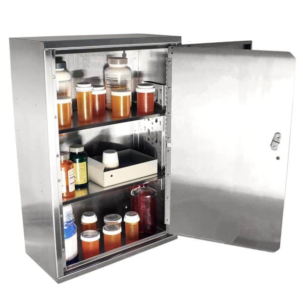 Harloff Tall Stainless Steel Narcotics Cabinet | NCSS24C16-DT2 - Image 4