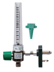 Chrome O2 Flowmeter Chemetron Quick Connect