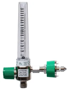 Chrome O2 Flowmeter Ohmeda Quick Connect