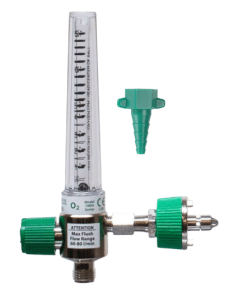 Chrome O2 Flowmeter Ohmeda Quick Connect