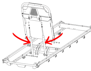 Stryker Stretcher Backrest Gas Spring: 240N, Venture Medical Requip.